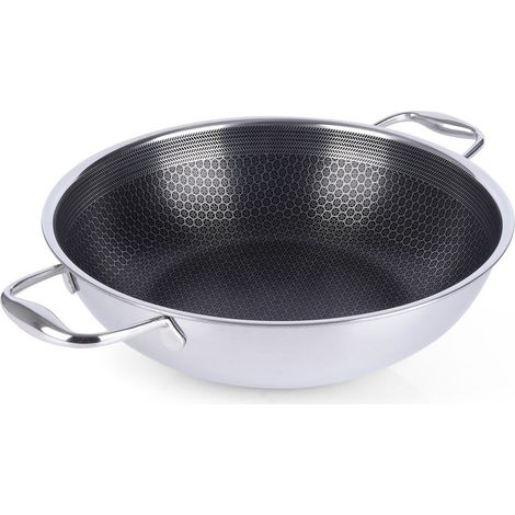 Sartén wok antiadherente de acero COOKCELL de 28 cm (1/5)