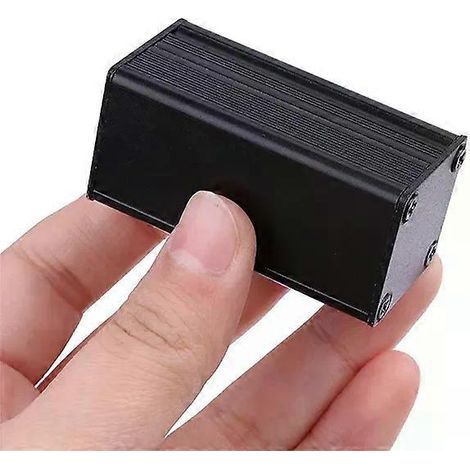 Schwarzes Aluminiumgehäuse für DIY-Elektronikprojekte, extrudiert, 50 x 25 x 25 mm, für Netzteile – JXLGV (1/4)
