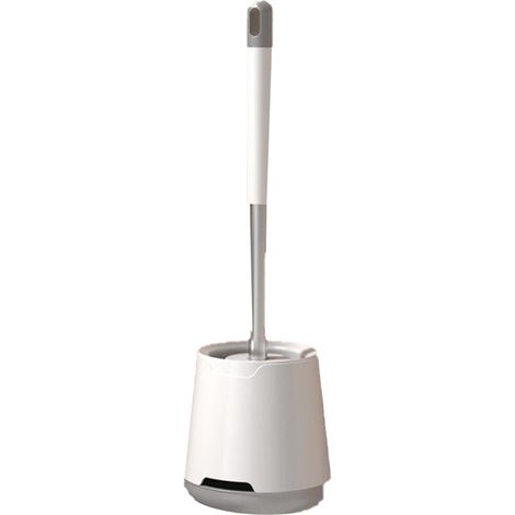 Brosse A Wc - Tete L Forme En Caoutchouc Tpr - Montage Mural - Antigoutte - Nettoyage Profond - 1 Piece (1/5)