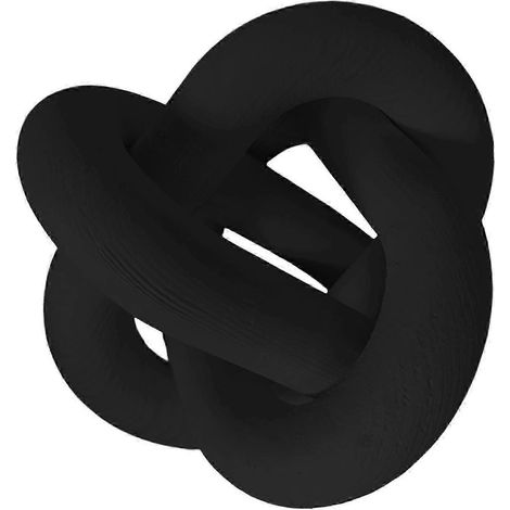 Holzketten-Dekoration im Boho-Stil, rustikale, handgeschnitzte Ornamente für Zimmer und Zuhause-Black (1/5)
