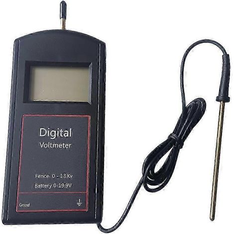 Testeur de clôture électrique polyvalent, test de batterie avec grand écran LCD, testeur de tension numérique pour clôture électrique 0-13000 V (1/3)