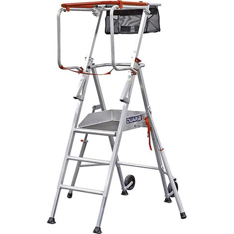 Mobile Podestleiter ultra kompakt  3 Stufen - Maximale Arbeitshöhe 2.84m - 18.404