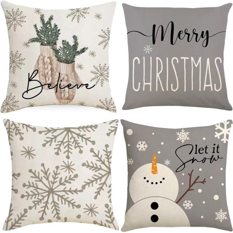 WEIHNACHTSKISSENBEZÜGE 4-TEILIG DEKORATIV 45X45 [KISSENBEZÜGE3] (1/5)