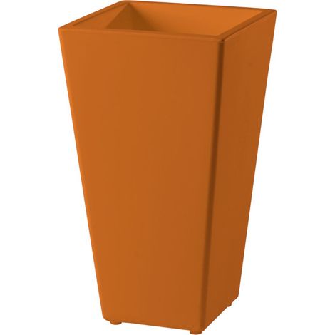 Y-Pot Arancione - 44/44 h 90 cm Vaso decorativo in polietilene originale Slide colorato giardino di design esterno interno bar ristorante hotel (1/2)