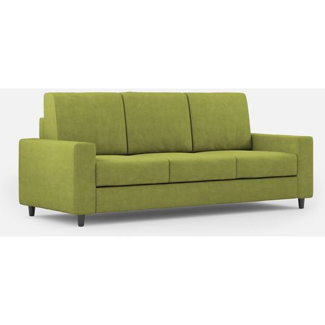 Divano 3 Posti 208x85x85 cm Sakar in Tessuto Verde (1/5)