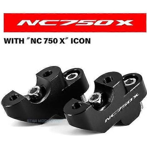Für Honda NC 750 X NC750X 2016–2021 CB500X CB500F CB300F Motorradzubehör: Lenkererhöhung mit Klemme – Schwarz – NC750X (1/5)