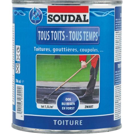Rivestimento per tetto soudal 101477 impermeabile flessibile 10l