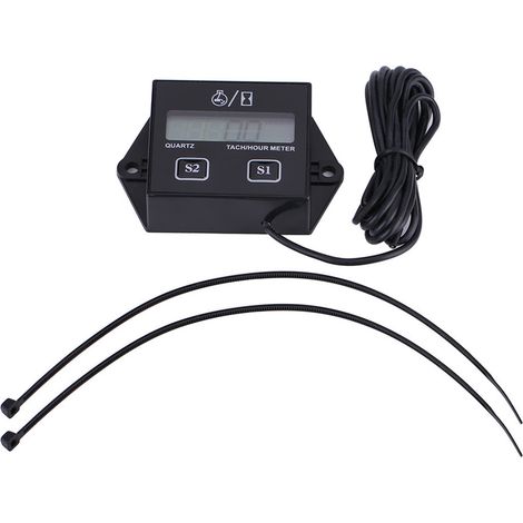 Compteur numérique LCD Tachymètre / Horamètre Testeur RPM pour moteur essence 2/4 temps Moto (1/5)