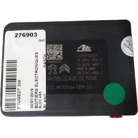 [PRODUIT D'OCCASION] Unite Hydraulique Abs PEUGEOT 208 ♻️ Ref Oe. Mk100p20838p - Garantie à vie (1/5)