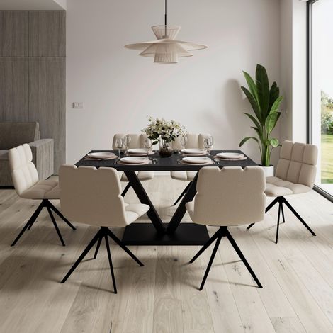Mömax Esstisch Loca Schwarz MDF ca. 160x90x76 cm (1/5)