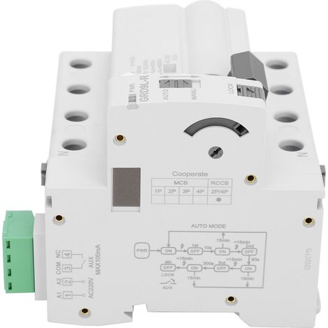 Dispositif de protection contre les surtensions, module de composant électronique GRD9L RGYL9 4P 400V (25A) (1/5)