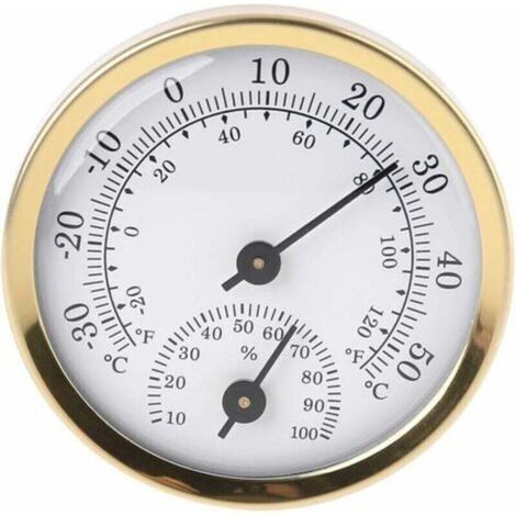 Analog Indoor Thermometer and Hygrometer: Displays Temperature and Humidity (1/4)