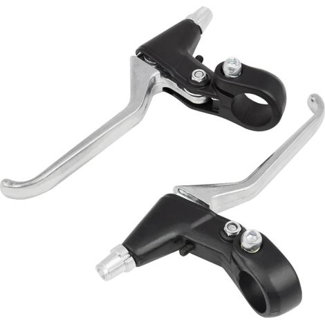 COPPIA LEVE FRENO BICI IN ALLUMINIO BICICLETTA UNIVERSALI FRENI V-BRAKE 3 DITA (1/5)