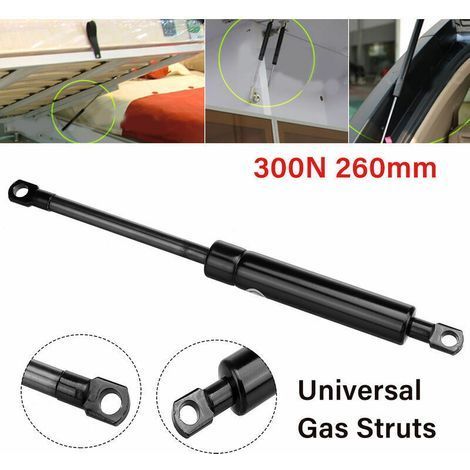 1 pièces 300N 260mm Amortisseur à ressort de support de levage de vérins à gaz de voiture pour modèle de voiture universel (1/3)