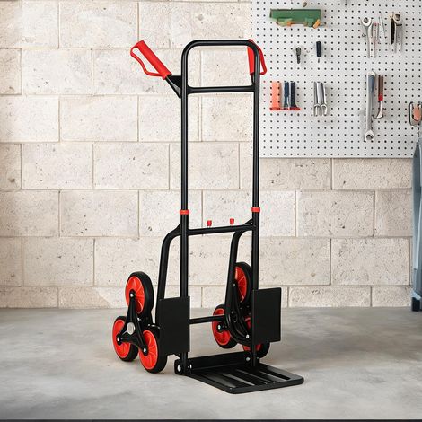 Diabolo à 6 roues en acier 120 kg pliable pour escaliers (1/5)
