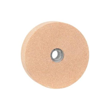 Ribimex – Meule à touret 75mm – Épaisseur 20mm – Alésage 10mm – Grain 120 pour finition précise sur matériaux variés (1/2)