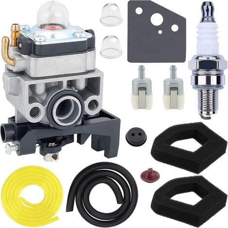 Carburateur GX35 pour GX35 GX35NT HHT35 HHT35S FG110 FG110 Débroussailleuse Moteur 4 Temps 16100-Z0Z-034 16100-Z0Z-815 avec Filtre à air de Remplacement 17211-Z0Z-000 (1/5)