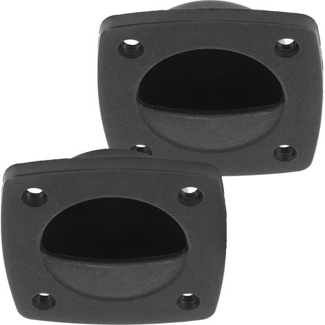 Poignée de Trappe Marine en Plastique Noir, Lot de 2 pour Bateau (1/5)