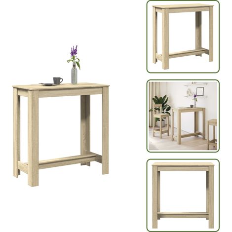 vidaXL Bartisch Sonoma-Eiche 102x50x103,5 cm Holzwerkstoff (1/5)