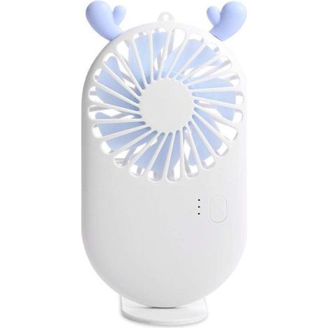 Mini Ventilateur Portable Portable de Bureau 3 Vitesses Rechargeable par USB en Forme d'animal Mignon pour étudiants Voyage Refroidissement extérieur (1/5)