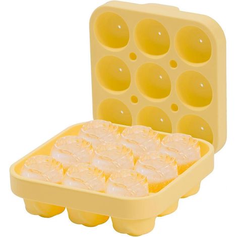 Ice Cube Tray with Lid Ice Cube Tray Freezer Ice Cube Maker with Container 64 Ice Cube Trays Easy to Release Ice Cube Trays (1/5)