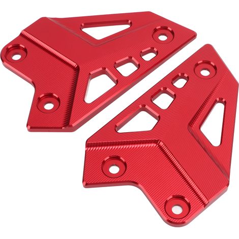 Protection de repose-pieds arrière pour moto, plaque de protection de talon, alliage d'aluminium, remplacement pour Z900 2017-2021, rouge (1/5)
