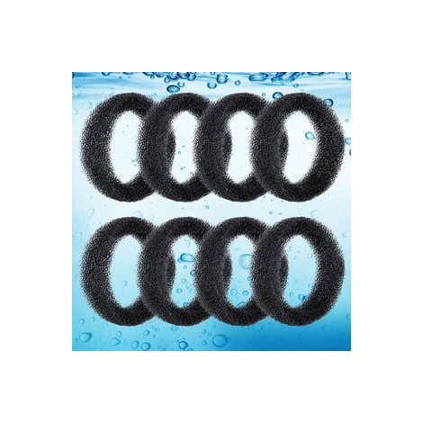 Filtre en mousse pour animal – Acier inoxydable – Compatible fontaine 2 5 L – Noir hydrophile,100 pièces (1/5)