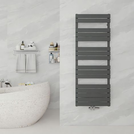 AICA Badheizkörper Mittelanschluss Design Heizkörper Handtuchheizkörper Handtuchwärmer Paneelheizkörper 1600x600mm Anthrazit (1/5)
