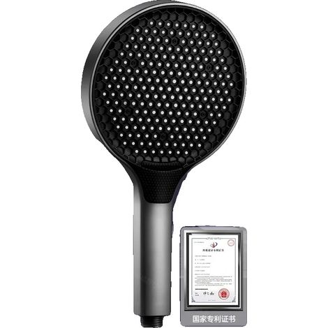 Pomme de Douche, 3 Modes, Technologie Économiseur d'Eau, Douche Grise (1/2)