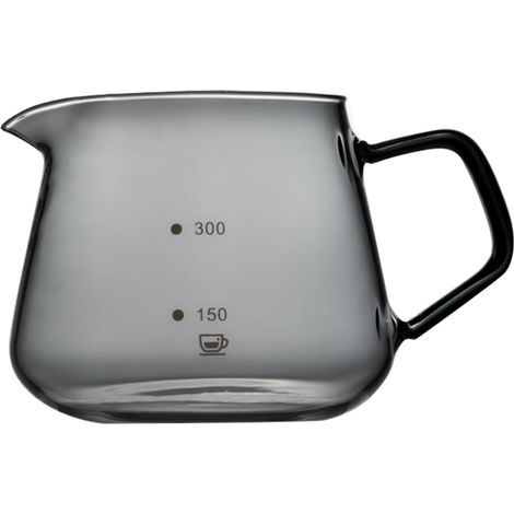 Durable Pour Over Drip Pot 600ml for Brewing Tea Water Glass (1/5)