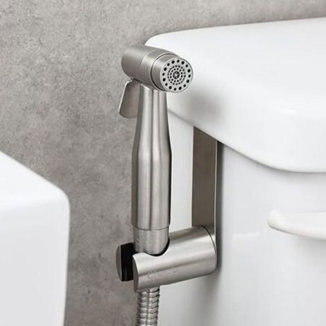 Pulvérisateur Bidet - Acier Inoxydable SUS304 - Tête De Jet Pour Toilette - Manuel - 1 Pièce (1/4)