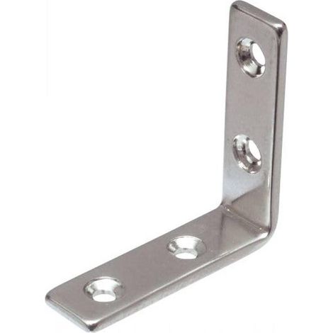 4 Equerres de Fixation L. 46 mm - Inox A2 - D-Work (1/5)