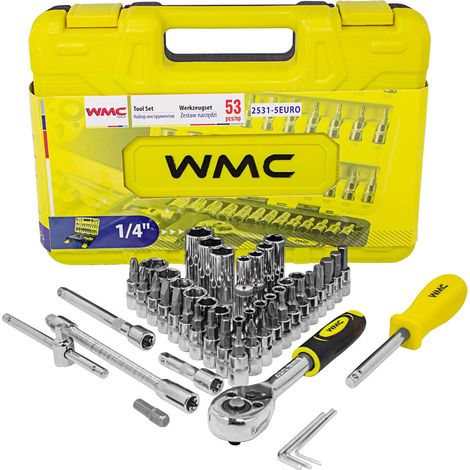 Set di utensili 1/4 bussole punte 53 pezzi valigetta (1/5)