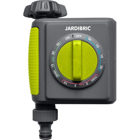 Jardibric – Programmateur arrosage Bluetooth – Durée réglable 5s à 60min – Fréquence 30s à 24h – Installation facile sur robinet 3/4"