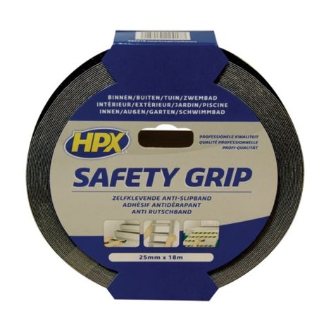 Nastro adesivo antiscivolo nero 50mm x18m HPX - SB5018
