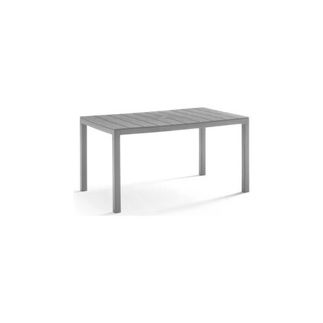 Bica Tavolo da Giardino King in Polipropilene 146x86x74 cm Grafite 6 Posti