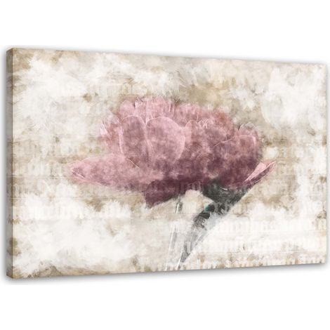 Stampa su tela, Fiori astratti - 60x40 (1/4)