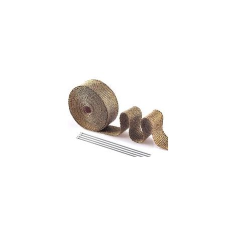 Ruban Isolant Thermique Titane 15m x 5cm,Bande Thermique Echappement Ruban Isolant Collecteur Pot Echappement Noir en Inox avec Colliers de Serrage (1/5)