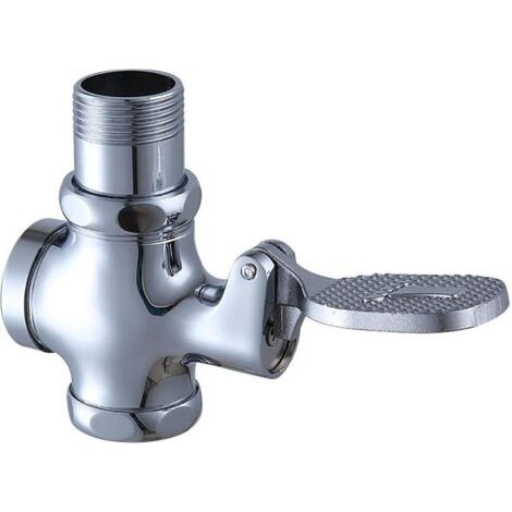 Robinet de chasse d'eau à pédale, robinet de chasse d'eau pour urinoir à noyau de cuivre, interrupteur de robinet de toilette, adapté aux salles de bains, centres commerciaux, restaurants