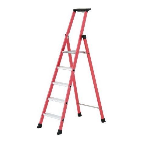 Kompakte Isolierstehleiter - TUBESCA - 5 Stufen - 1m95 - 4472005
