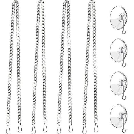 Chaîne de suspension pour vitrail avec crochets à ventouse (1/5)