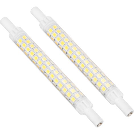 2Pcs Ampoule R7S 98 LED Double Extrémité 118mm Dimmable Luminaire Projecteur Blanc Chaud 200-240V