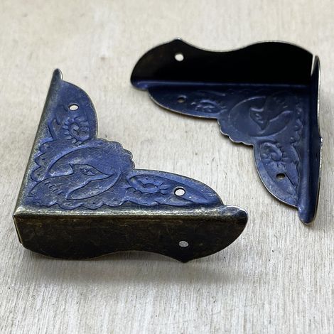 Zubehör für Bilderrahmen, Eckenschützer im Antik-Stil, Eckenschützer mit Vogelmuster, Möbelbeschläge, dekorative Antikollisionsplatten aus Eisen (1/5)