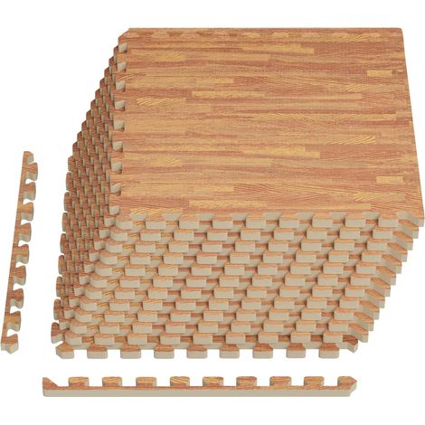 Floor Mats 12 pcs Wood 4.32 m² EVA Foam vidaXL