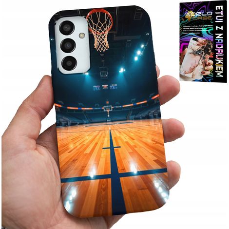 Custodia per Samsung Galaxy M23 - Modello campo da basket NBA, canestro, motivo a ventaglio (1/5)