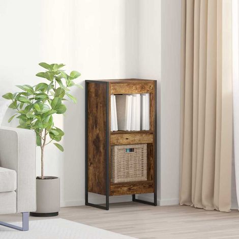 vidaXL Armadio per Libri Quercia Fumosa 40 x 30 x 86,5 cm