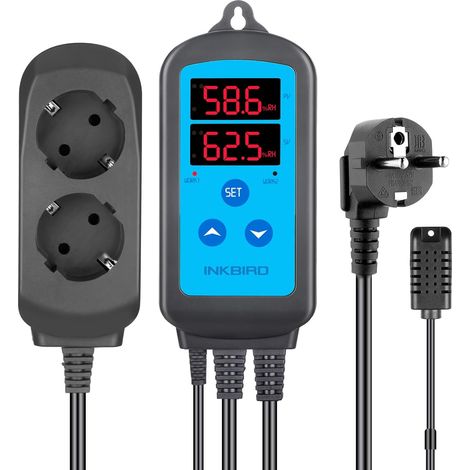 Prise Hygrostat avec Sonde pour Humidificateur Déshumidificateur  Contrôleur Humidité, Reptile Terrarium Couveuse Incubateur Serre (1/5)