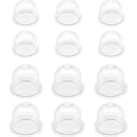 Blanche Pompe D'ampoule D'amorce 6pcs19 mm/6pcs22mm Tasse D'huile de Carburateur Capsule D'allumage Pompe à Carburant pour Tondeuse, Débroussailleuse, Scie à Essence, Tronçonneuse (1/5)