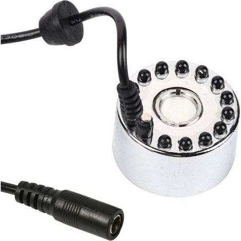 Brumisateur, changeant ultrasonique brumisateur Fontaine d'eau étang atomiseur humidificateur d'air 12 LED 24 V Couleur(Three-Color Gradient Atomizer+EU) brumisateur Ultrason LED brumisateur (1/4)