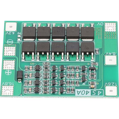 Carte de protection Li-ion à 4 brins 40A CC 16,8V, module de protection de batterie au lithium (version améliorée) (1/5)